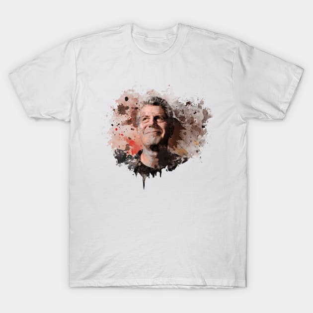 anthony bourdain art T-Shirt by Suarezmess